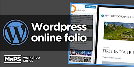 Imagem principal do evento Publishing your online portfolio using WordPress