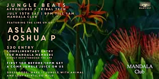 Hauptbild für Jungle Beats feat ASLAN + JOSHUA P