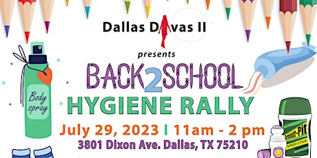 Primaire afbeelding van Back 2 School Hygiene Rally