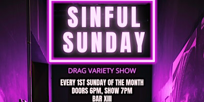 Primaire afbeelding van Drag @ Bar XIII: Sinful Sundays