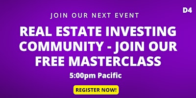 Imagem principal do evento Real Estate Investing Community - Join our Free Masterclass