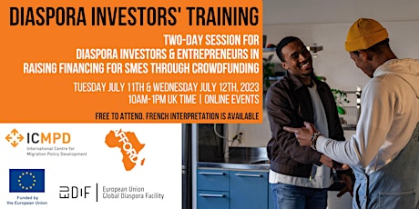 Imagem principal do evento AFFORD-ICMPD – Diaspora Investors' Training - Group #1- July 11 & 12