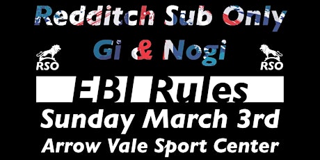Redditch Sub Only - Gi & Nogi Jiu Jitsu primary image