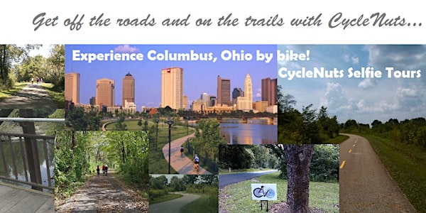 Columbus OH. Long Bikeway Loop. A Smart-guided Selfie Cycle Tour Adventure