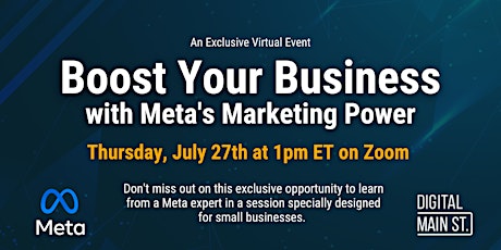 Boost Your Business with Meta’s Marketing Power primary image