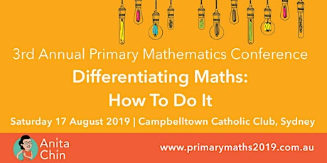 Annual Primary Maths Conference 2019. Differentiating Maths: How To Do It primary image