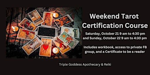 Imagen principal de Weekend Tarot Certification Course