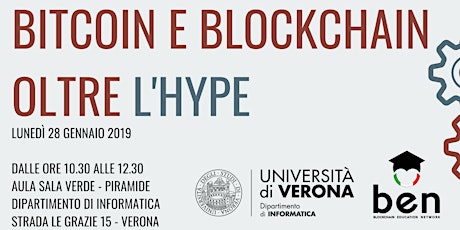 Immagine principale di “Bitcoin e Blockchain oltre l'hype” - Università degli Studi di Verona 