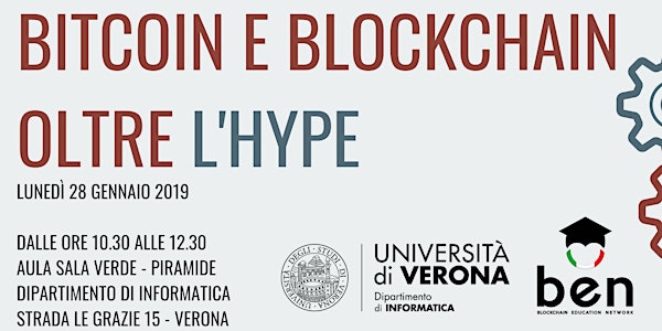 “Bitcoin e Blockchain oltre l'hype” - Università degli Studi di Verona
