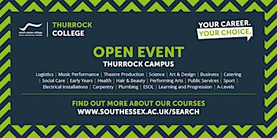 Immagine principale di Open Event at South Essex College, Thurrock College (2023-24) 5-7pm 