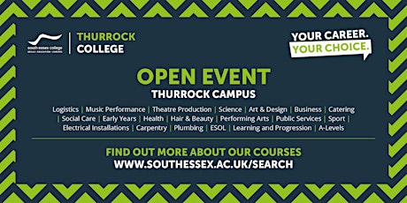 Open Event at South Essex College, Thurrock College (2023-24) 5-7pm