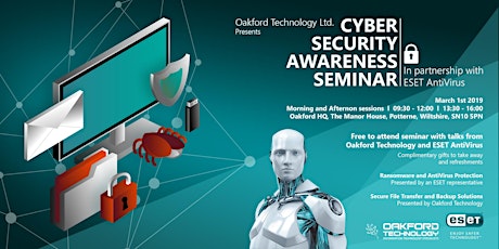 Cyber Security Awareness Seminar from Oakford Technology and ESET AntiVirus primary image