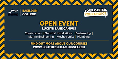 Open Event at South Essex College, Luckyn Lane Campus (2023-24)