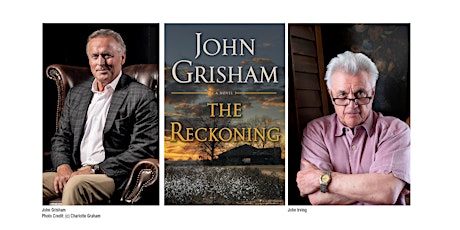 John Grisham and John Irving together on-stage in Toronto for the first time, Wednesday, February 20 primary image