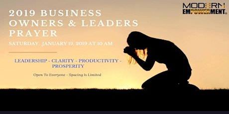 2019 Business Owners & Leaders Prayer Call  primary image