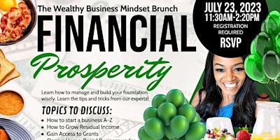 Wealthy Business Mindset Brunch July 23@11:30-2:30pm primary image