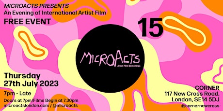 MicroActs 15 • An Evening of International Artist Film primary image