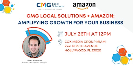 CMG Local Solutions + Amazon:  Amplifying Growth For Your Business primary image