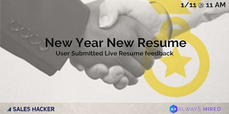 New Year New Resume primary image