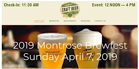 Image principale de Montrose Craft Beer Fest