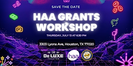 HAA grants workshop at the Deluxe primary image