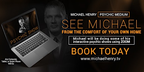 Immagine principale di 1hr  Psychic Show With Michael Henry.(zoom show) 