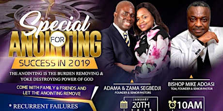 SPECIAL ANOINTING FOR SUCCESS IN 2019 primary image