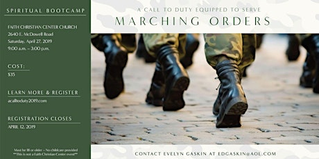 A Call To Duty Equipped To Serve - Marching Orders primary image