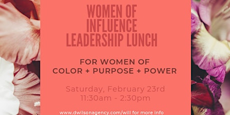 Women of Influence Leadership Lunch primary image