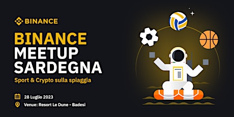 Imagem principal do evento Binance Meetup Sardegna 2023
