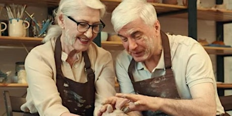 Make-a-Mug on a Pottery wheel for seniors with Solis