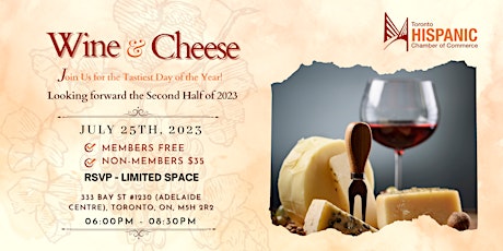 Imagem principal do evento Wine & Cheese with THCC