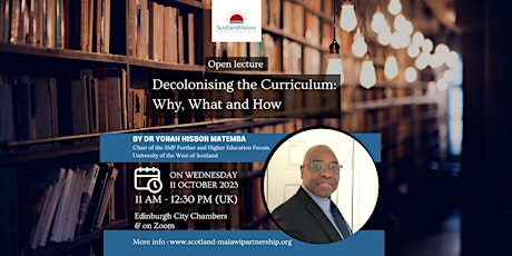 Open Lecture - Decolonising the Curriculum:  Why, What and How primary image