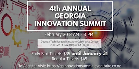 4th Annual Georgia Innovation Summit- "The Innovation Mindset: Leadership| Talent| Technology"  primary image