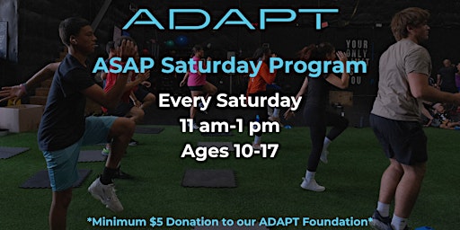 Imagem principal de Kids Saturday Program - ASAP (ADAPT Speed and Performance)