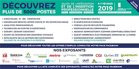 Informations sur les offres d'emploi - SIIP 2019 primary image