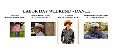 J5 PASTURE PALACE - LABOR DAY WEEKEND - DANCE - SEPTEMBER 1ST AND 2ND primary image