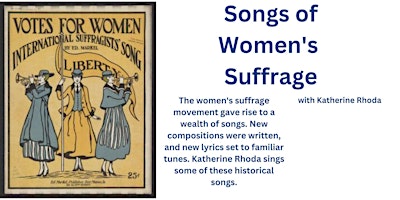 Katherine Rhoda: Songs of the Suffragettes primary image