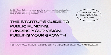 Imagen principal de The startup's guide to public funding