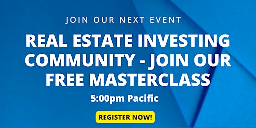 Imagem principal de Real Estate Investing Community - Join our Free Masterclass