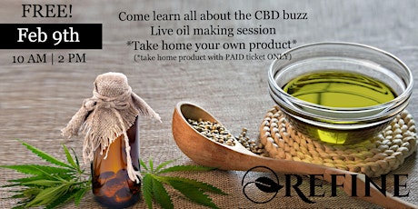 REFINE How To CBD Workshop - FREE Admission - Two classes at 10AM and 2PM primary image