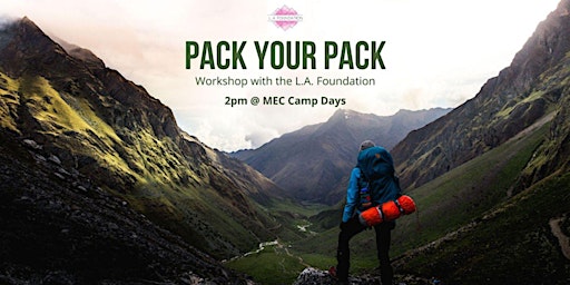 [Toronto] MEC Camp Days - Pack Your Pack Workshop (July 29) primary image