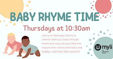 Imagen principal de Baby Rhyme Time @ Warragul Library