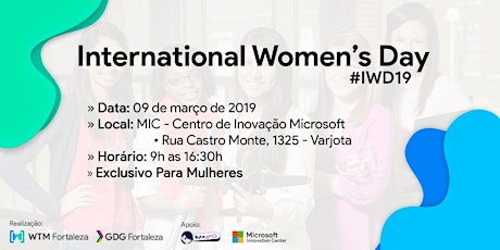 Imagem principal do evento International Women's Day Fortaleza - WTM Fortaleza