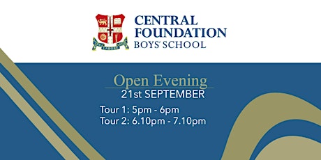 Open Evening at Central Foundation Boys' School - 21 September 2023 primary image