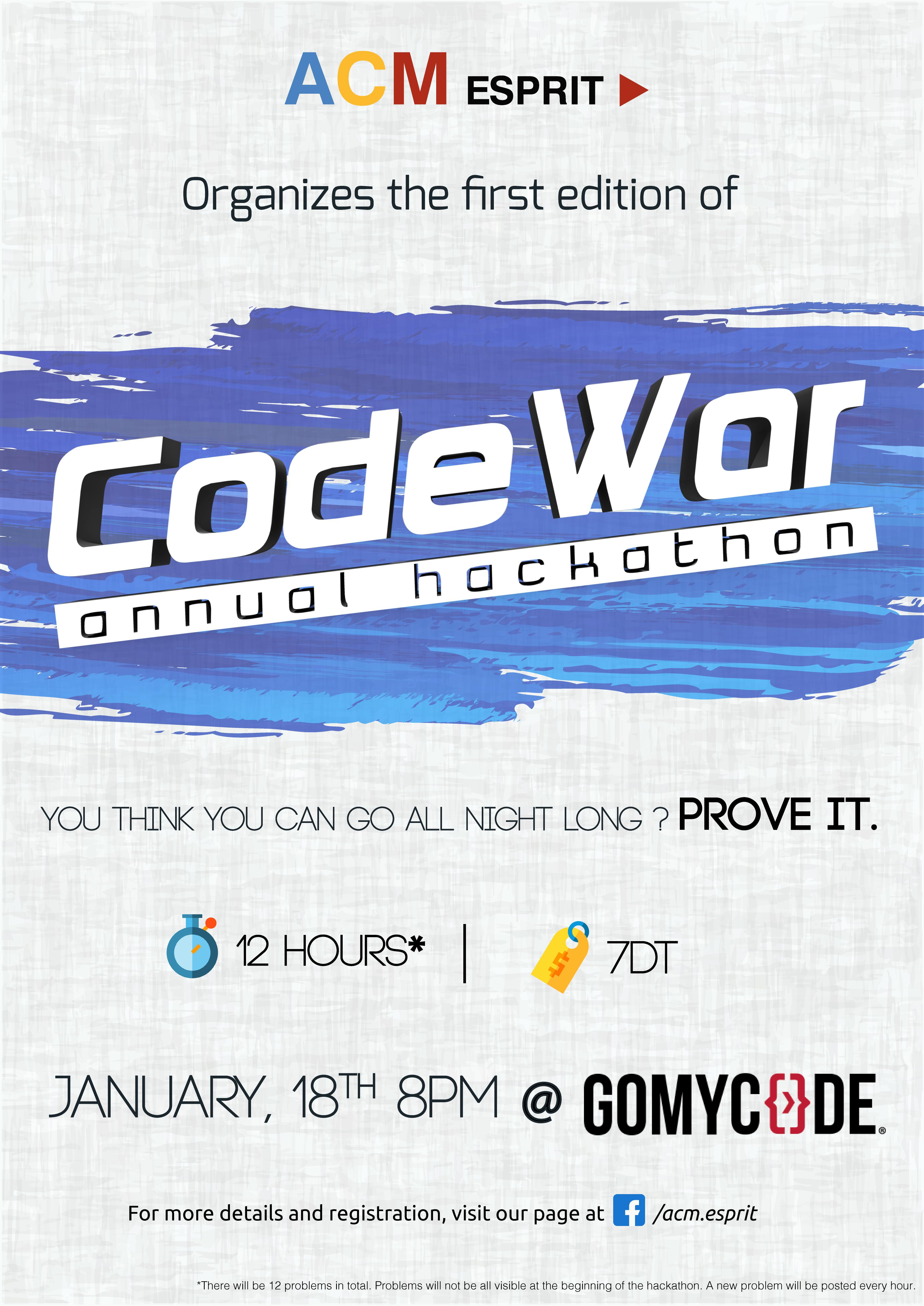 CodeWar - Competitive Programming Annual Hackathon