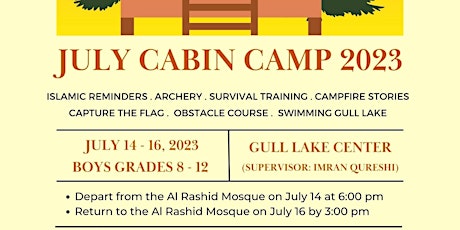 Imagen principal de July Cabin Camp 2023