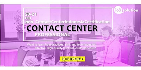 [Paid Training] Contact Center Indonesia Certification for Contact Center Professional (Contact Center Staff) primary image