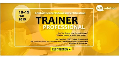 [Paid Training] Contact Center Indonesia Certification Trainer Professional primary image