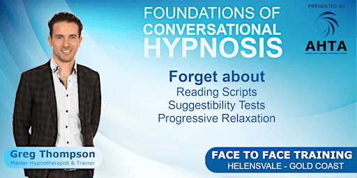 Imagem principal do evento 6 day Face to Face Foundations of Conversational Hypnosis Training